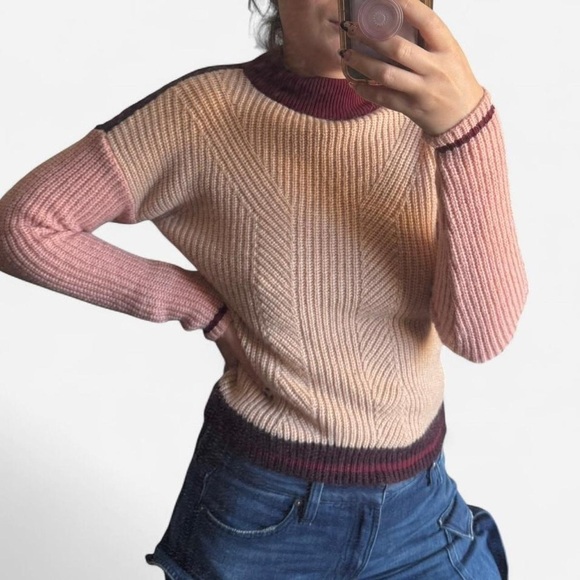 Top Shop Colorblock Angora Sweater - Picture 8 of 8